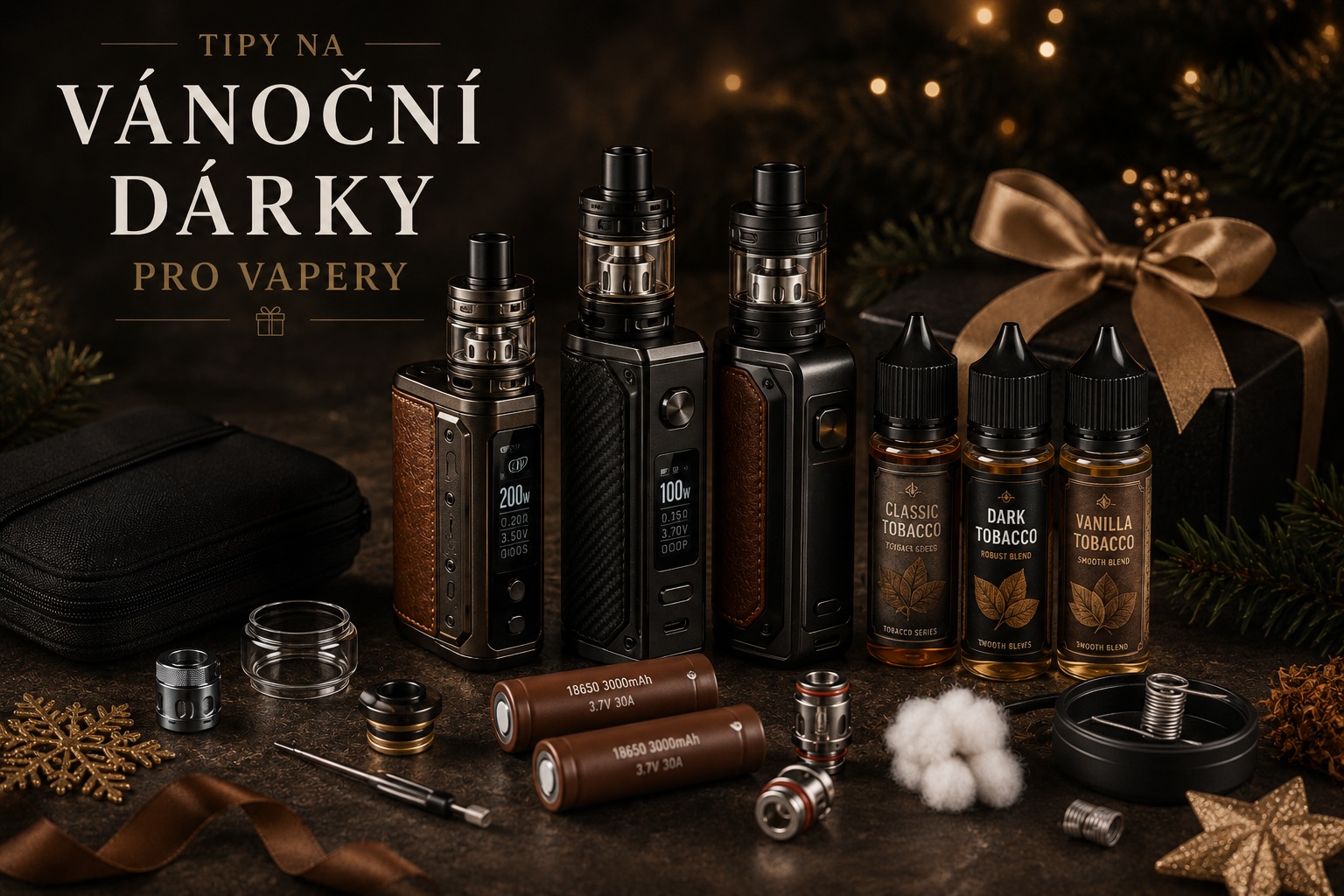 Typy na Vánoční dárky pro Vapery - muže